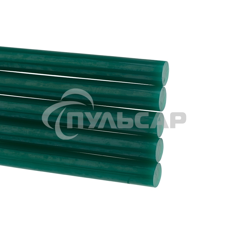 Клеевые стержни Rexant, Ø11 мм, 100 мм, зеленые, 6 шт., блистер