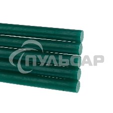 Клеевые стержни Rexant, Ø11 мм, 100 мм, зеленые, 6 шт., блистер