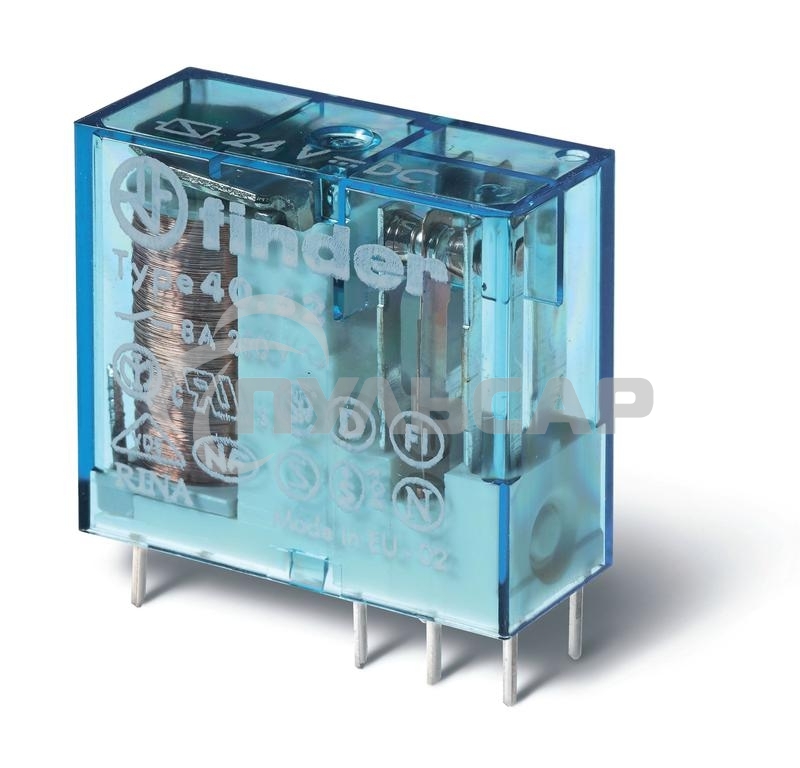 Реле миниатюрное 2CO 8А кат. 24В AC FINDER 4052802400000
