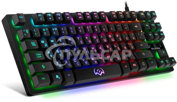 Клавиатура проводная игровая SVEN KB-G7400 (87кл., 12 Fn функций, подсветка) Игровая клавиатура SVEN KB-G7400 (87кл., 12 Fn функций, подсветка)