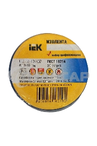 Изолента Iek UIZ-13-10-K07 0,13х15 мм синяя 20 метров ИЭК