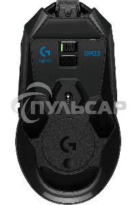 Мышь беспроводная Logitech G903 LIGHTSPEED черный, 25600 dpi, радиоканал, USB, кнопки - 11