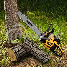 Пила цепная бензиновая DS-5218, шина 45 см, 52см3, 3 л.с., шаг 0,325, паз 1,5 мм, 72 зв Denzel