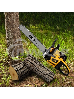 Пила цепная бензиновая DS-5218, шина 45 см, 52см3, 3 л.с., шаг 0,325, паз 1,5 мм, 72 зв Denzel