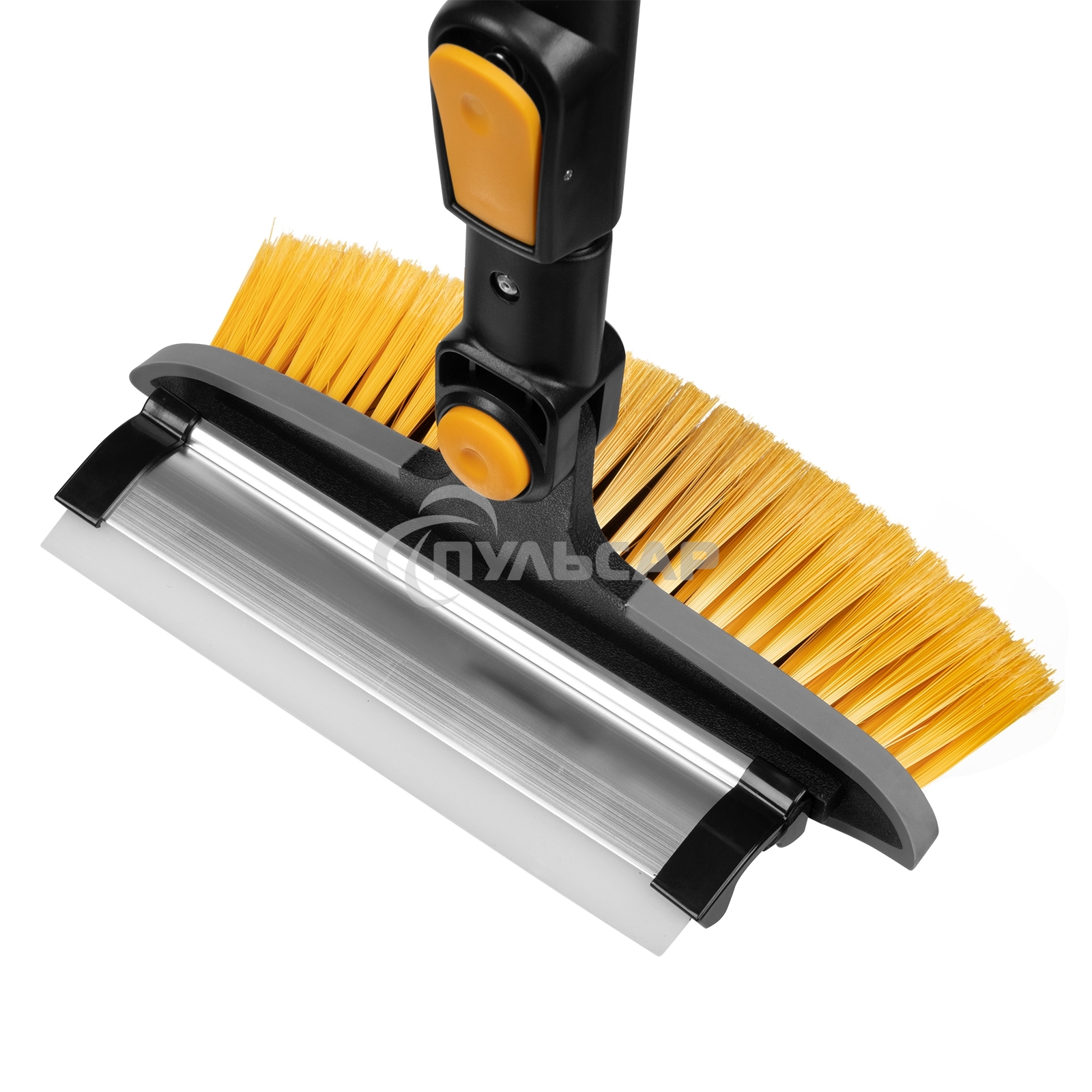 Щетка сметка со скребком, телескоп, поворотная голова, водосгон 950-1320 мм Denzel