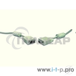 Кабель Gembird/Cablexpert CC-PPVGA-20M,Кабель VGA Premium, 15M/15M, 20м,серый, тройной экран,феррит.кольца