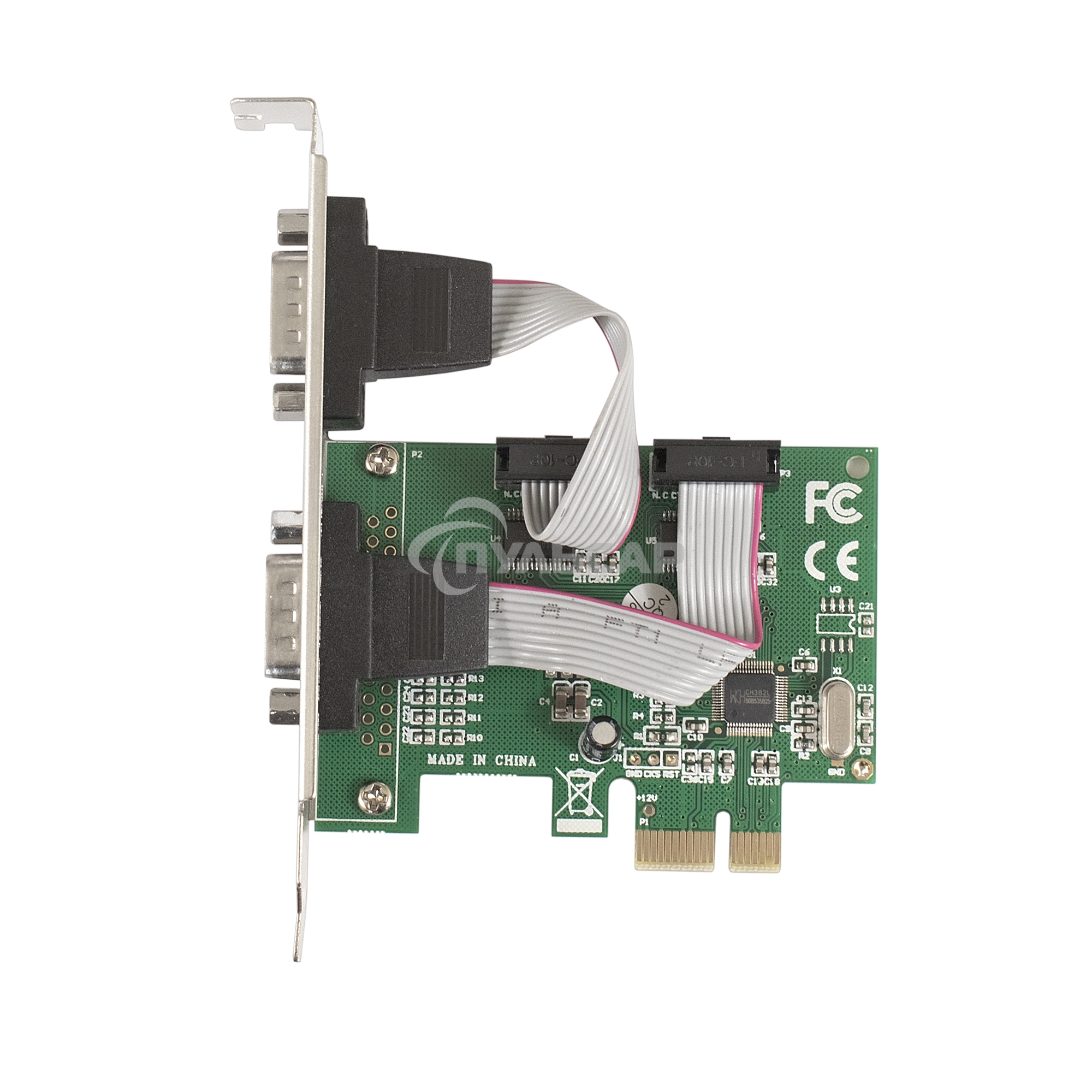 Контроллер ExeGate EXE-307 PCI-E, 2*COM port (OEM)