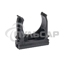 Держатель для труб (клипса) d25мм черный (уп.10шт) Plast EKF derj-z-25b
