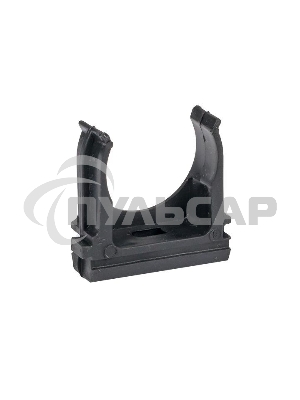 Держатель для труб (клипса) d25мм черный (уп.10шт) Plast EKF derj-z-25b