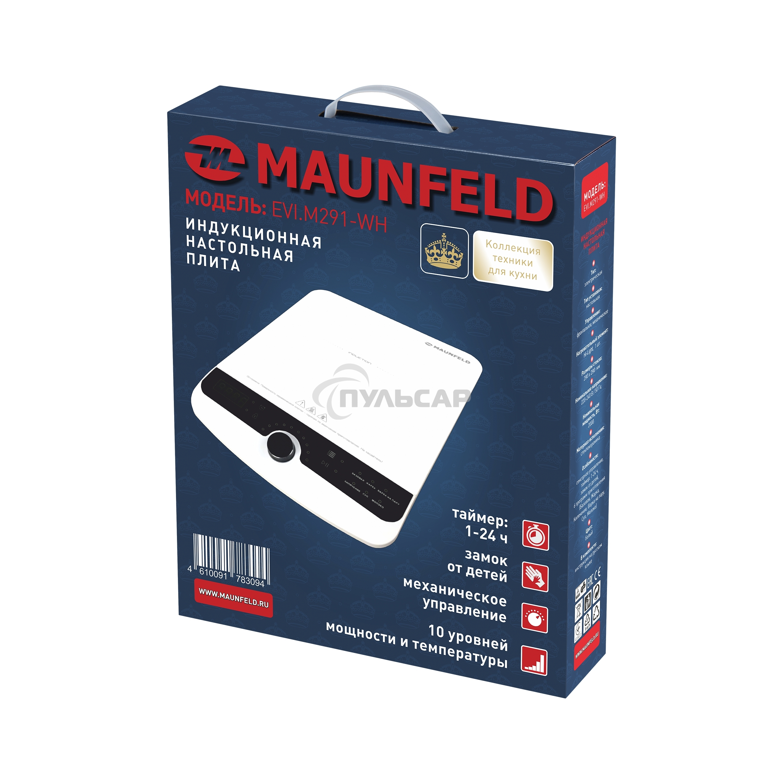 Настольная индукционная панель Maunfeld EVI.M291-WH