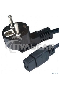 Кабель питания для UPC Gembird/Cablexpert, 1.8м, Schuko-С19, 16А, черный, с заземлением(PC-186-C19)