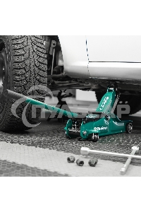 Домкрат гидравлический подкатной Сибртех 2 т, 85-330 мм, низкий подхват