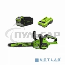 Цепная пила аккумуляторная GreenWorks G40CS30IIK2, 40V, 30 см, с 1* АКБ 2А*ч и ЗУ (2007807UA)