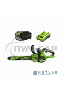 Цепная пила аккумуляторная GreenWorks G40CS30IIK2, 40V, 30 см, с 1* АКБ 2А*ч и ЗУ (2007807UA)