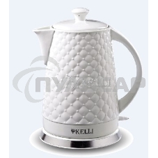 Чайник электрический керамический Kelli KL-1340,Объем: 1.8 л