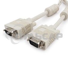 Кабель Gembird/Cablexpert CC-PPVGA-6,Кабель VGA Premium,15M/15M,1.8м, тройной экран, феррит.кольца, пакет