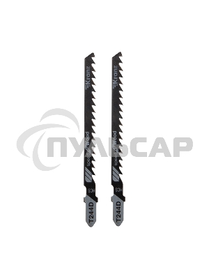 Пилка для электролобзика по дереву KRANZ T244D 100 мм 6 зубьев на дюйм 8-60 мм фигурный рез (2 шт./уп.) 