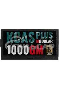 Блок питания Aerocool / Formula KCAS PLUS 1000GM V2 RTL (ACPG-KPK0FEC.12), 1000Вт, 80 PLUS Gold, 140мм, модульный, черный