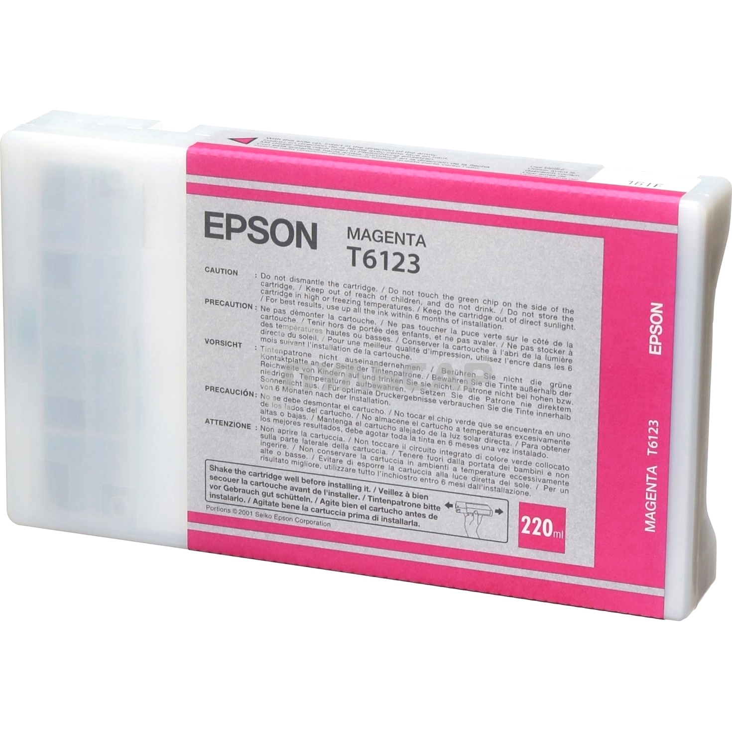 Картридж струйный Epson C13T612300 пурпурный (220 мл) для Stylus Pro 7400, 7450, 9400, 9450