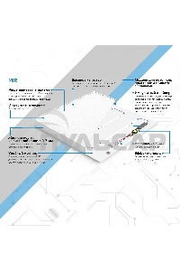 Светильник светодиодный Gauss MIR 595х595х50 35Вт 3500лм 4000К IP40 офисный встраив. накладной с рассеив. призма (аналог ЛВО)