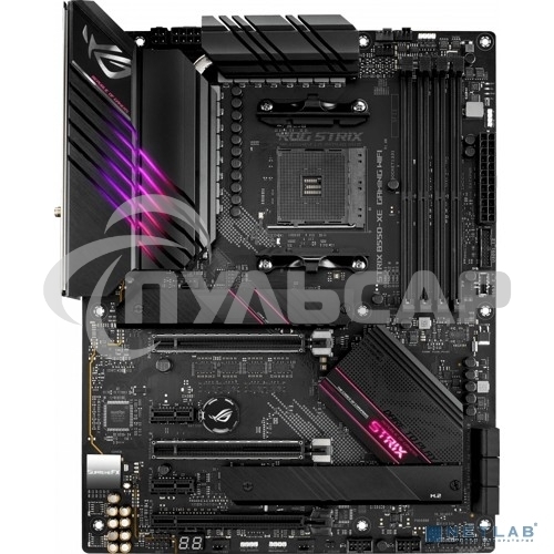 Материнская плата ASUS ROG STRIX B550-XE GAMING WIFI, AM4, AMD B550, 4xDDR4, 6xSATA, 2xM.2, 1xPCI-E 4.0 x16, 1xPCI-E 4.0 x8, 1xPCI-E 3.0 x4, 1xHDMI, 1xDP, 1x 2.5Gb LAN, 2xUSB-A 3.2 Gen 2, 1xUSB-C 3.2 Gen 2, 4xUSB 2.0, 5x3.5 мм, 7.1, Standard-ATX