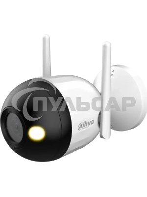 Уличная цилиндрическая IP-видеокамера DAHUA DH-IPC-F2CP-PV-0280B Smart Dual Light 2Мп, 1/3” CMOS, объектив 2.8мм, видеоаналитика, ИК 30м, LED 30м, микрофон, динамик, Wi-Fi 2.4ГГц, IP67, металл пластик