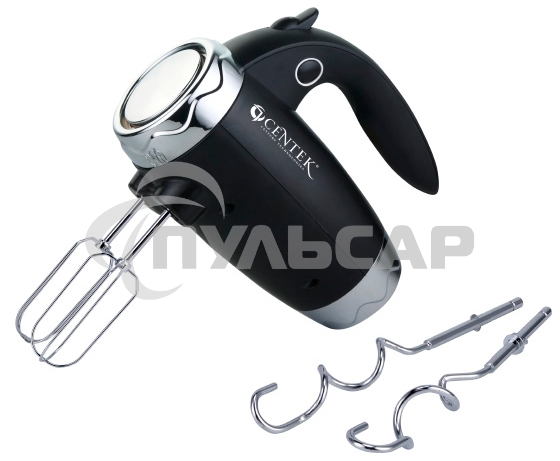 Миксер Centek CT-1115 черный/хром 350Вт