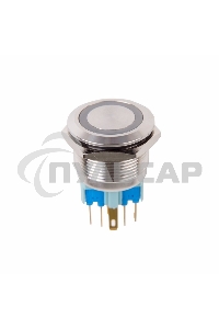 Кнопка антивандальная Ø22 250В Б/Фикс (6с) (ON)-OFF/(OFF)-ON подсв/красная Rexant