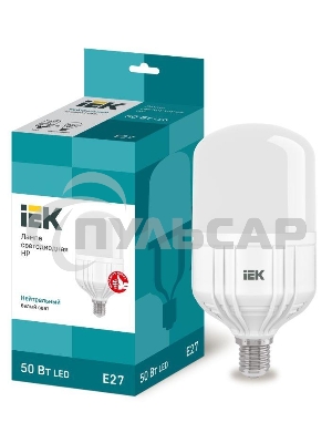 Лампа cветодиодная Iek LLE-HP-50-230-40-E27 HP 50Вт 230В 4000К E27 IEK