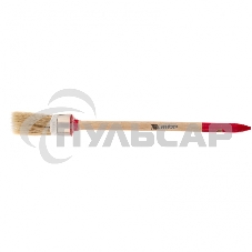 Кисть круглая Профи №2 (20 мм), натуральная щетина, деревянная ручка MTX 82041