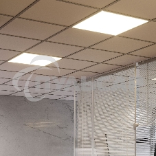 Светильник светодиодный Gauss MIR 595х595х50 35Вт 3500лм 4000К IP40 офисный встраив. накладной с рассеив. призма (аналог ЛВО)