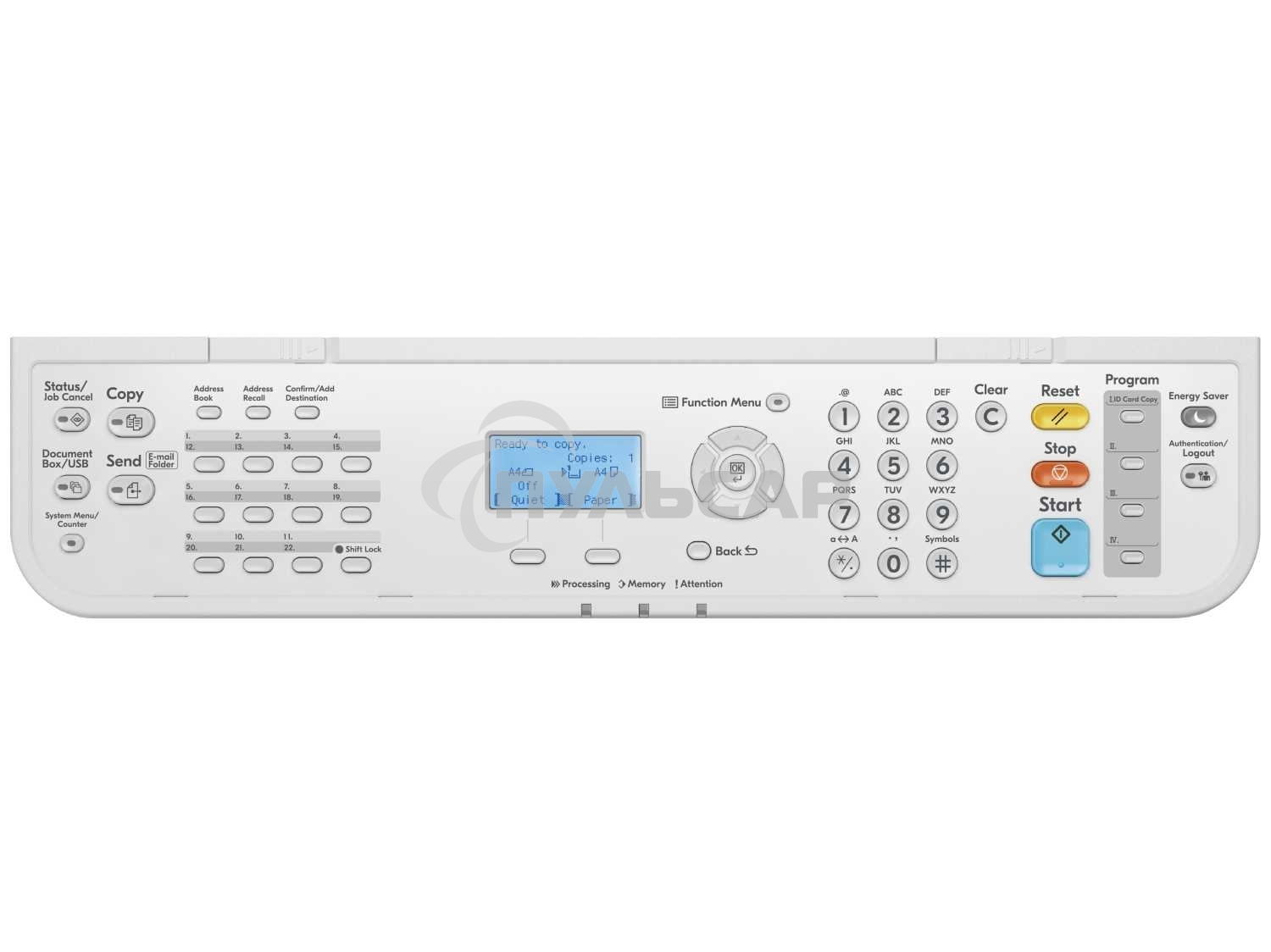 МФУ лазерное Kyocera Ecosys MA4500x (110C133NL0/110C133DZ0), A4, ч/б, печ. до 45 стр/мин., скан. до 60 стр/мин. (ч/б) 40 стр/мин (цвет.), 1200 x 1200 dpi (печать) 600 x 600 DPI (скан.), USB, RJ-45