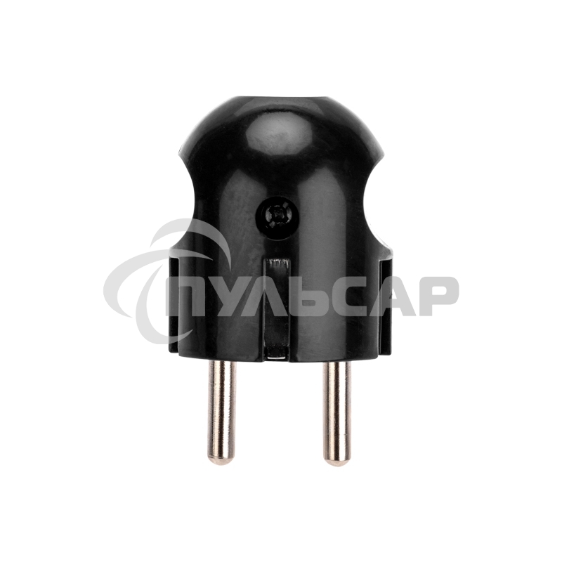 Вилка Евро Rexant прямая с з/к 16А черная