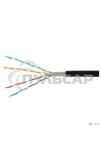 Кабель Cablexpert Россия, UPC-5051E-4-CU-OUT, UTP outdoor 4x2x0.51, медный, кат.5e, однож., 305м, box, черный