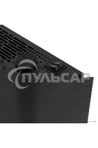 Конвектор Denzel XCE-1000B черный, 1000 Вт, 15 м2, термостат