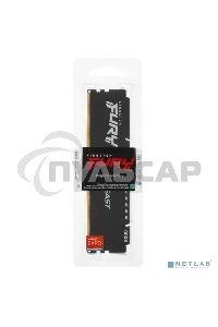 Оперативная память Kingston Fury Beast, DDR5, 16Gb (1x16GB), 5600MHz, CL36, DIMM, с радиатором, черный