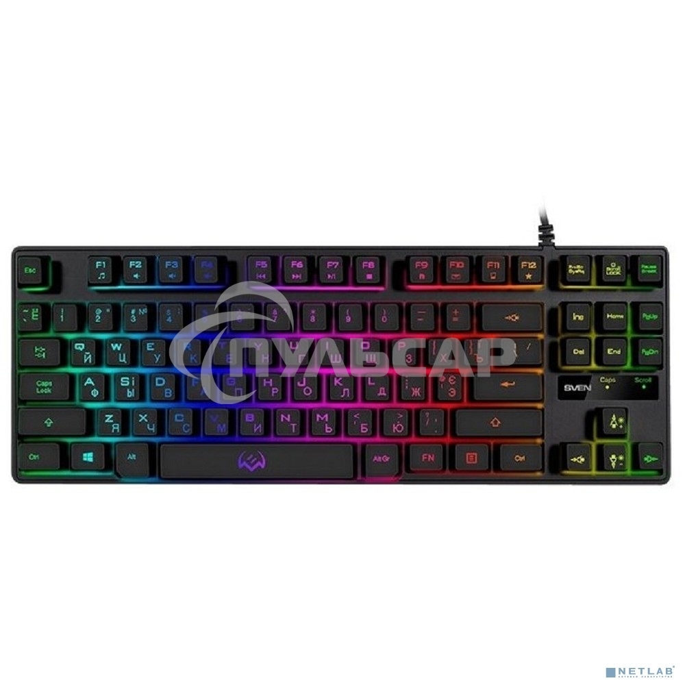 Клавиатура проводная игровая SVEN KB-G7400 (87кл., 12 Fn функций, подсветка) Игровая клавиатура SVEN KB-G7400 (87кл., 12 Fn функций, подсветка)