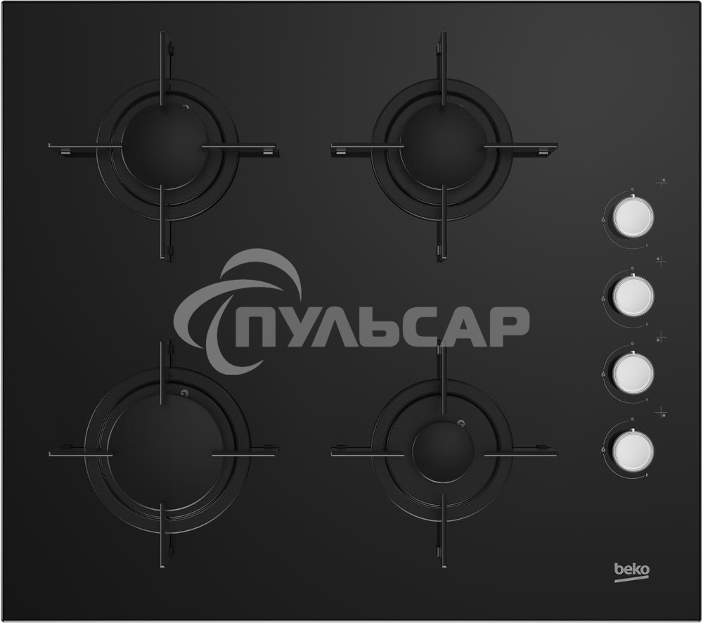Газовая варочная панель Beko HILG 64120 S, черный