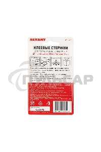 Клеевые стержни Rexant, Ø11 мм, 100 мм, зеленые, 6 шт., блистер