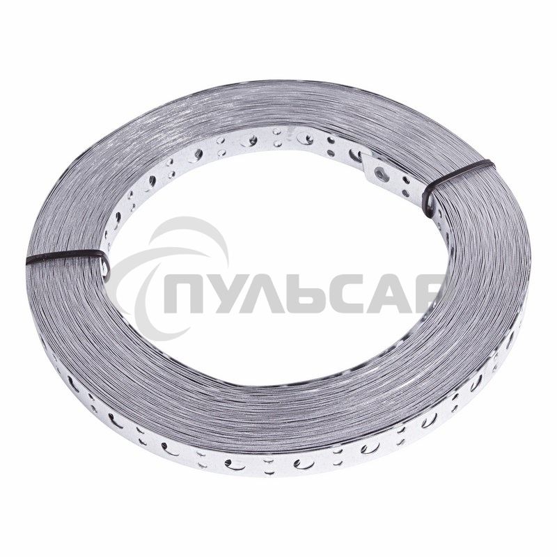 Лента полоса монтажная оцинкованная, перфорированная прямая Rexant 20х0,55 мм, рулон 25 м