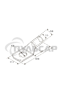 Наконечник ТМЛ 2,5–6–2,6 (2,5мм² - Ø6мм) ГОСТ 7386-80 (в упак. 100шт) Rexant
