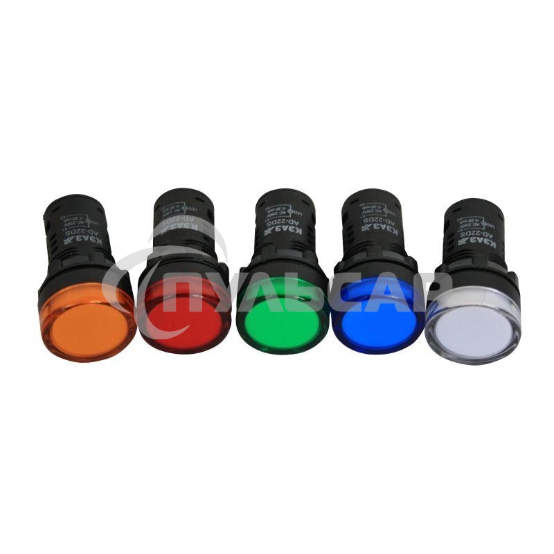 Лампа AD22DS(LED) матрица 22мм 230В жел. КЭАЗ 238573