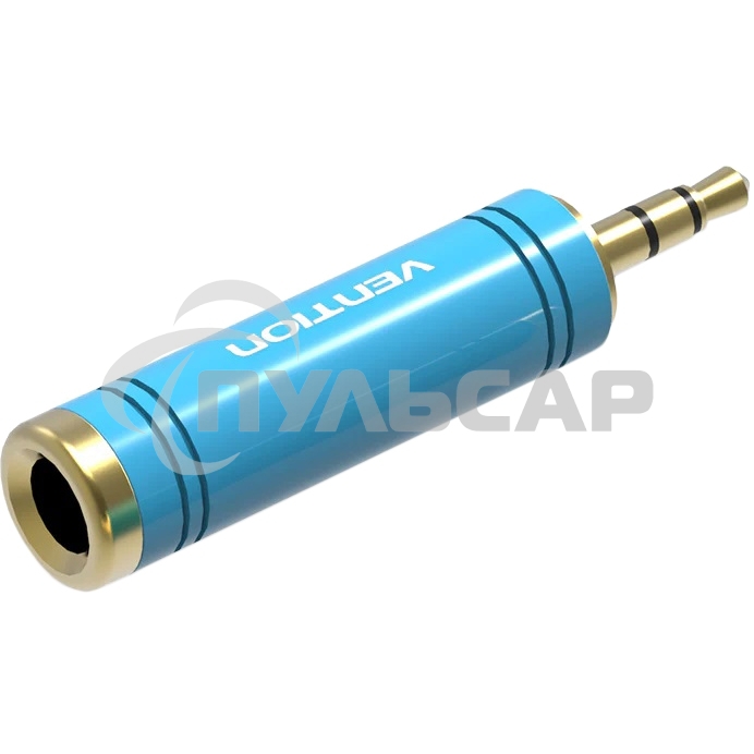 Переходник Vention Jack 3.5 мм M/6,5 мм F VAB-S04-L