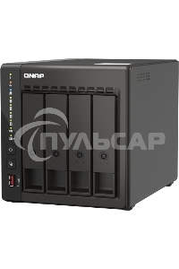 Сетевое хранилище SMB QNAP TS-453E-8G NAS, 4-tray w/o HDD. 2xHDMI-port. 4-core Celeron J6412 2-2.6 GHz, 8GB DDR, 2x2.5Gb LAN, 2 x M.2 2280 PCIe Gen 3 x2, 2x USB 3.2 Gen 2 (10Gbps) Port, 2x USB 2.0 port