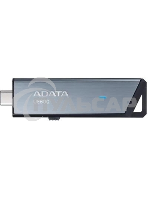 Флешка USB ADATA UE800 (AELI-UE800-128G-CSG), 128 Gb, Type-C USB 3.2, R/W 1000/550, серебристый