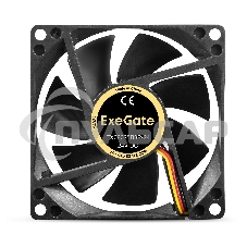 Вентилятор для корпуса ExeGate EX08025B3P-24 черный, 80 мм, 2900 об/мин, 30.6 дБ, 3 pin
