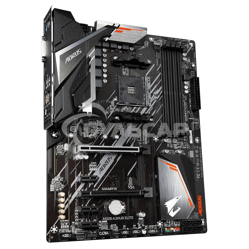 Материнская плата Gigabyte A520 AORUS ELITE, AM4, AMD A520, 4xDDR4, 4xSATA, 1xM.2, 1xPCI-E 3.0 x16, 1xHDMI, 1xDVI-D, 1x 1Gb LAN, 2xUSB 2.0, 4xUSB 3.2 Gen 1, 3x3.5 мм, 7.1, Micro-ATX