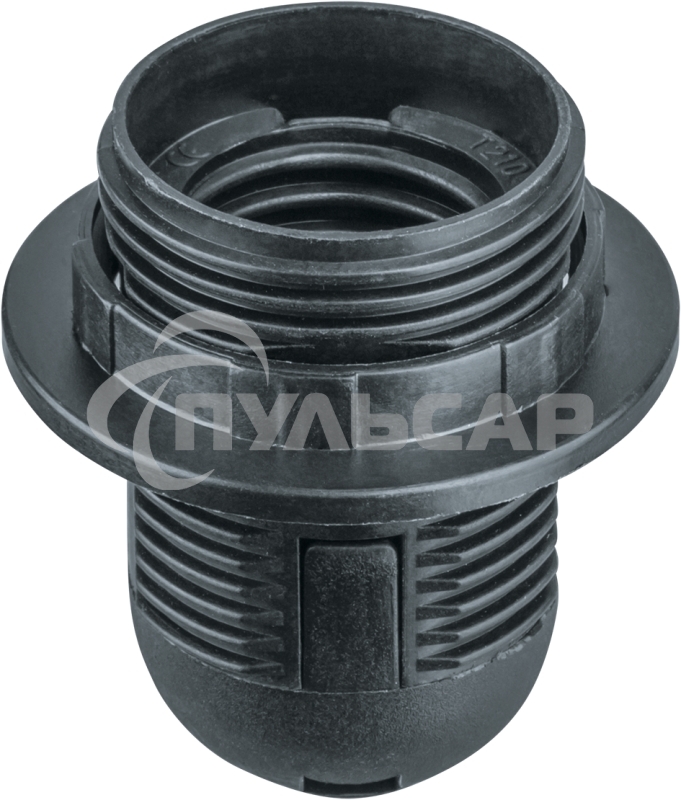 Патрон электрический Navigator NLH-PL-R1-E27-BL пласт. люстровый с кольцом