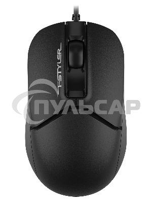 Мышь проводная A4Tech Fstyler FM12 черный, 1200 dpi, USB, кнопки - 3
