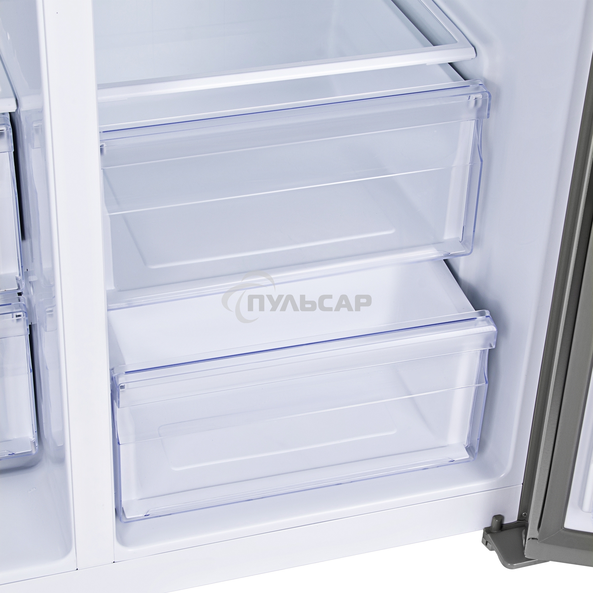 Холодильник Hyundai CS6503FV нержавеющая сталь двухкамерный инвертер 407/205л морозилка сбоку